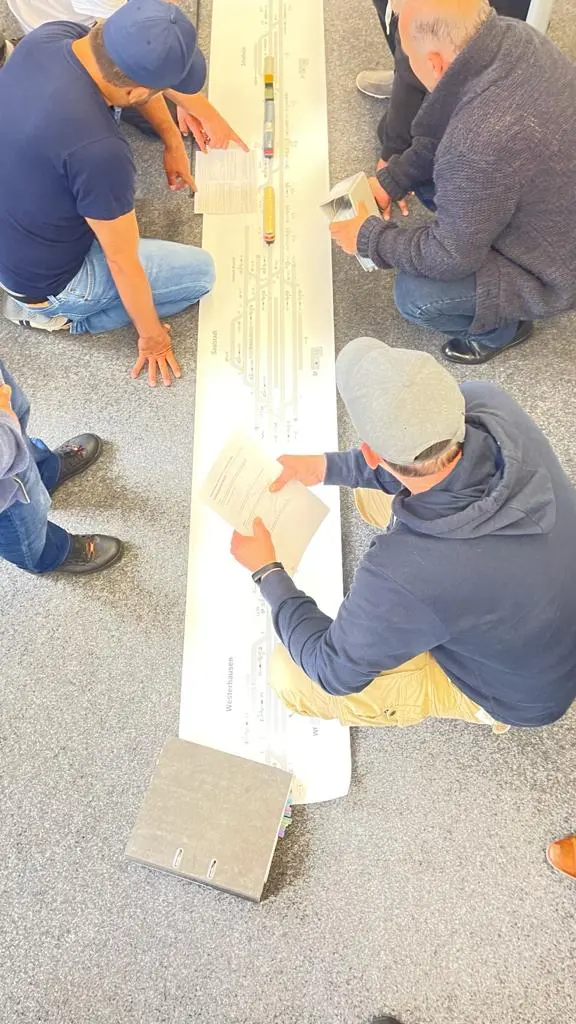 4 Personen während Planung